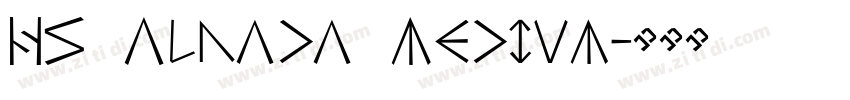 HS Alnada Medium字体转换